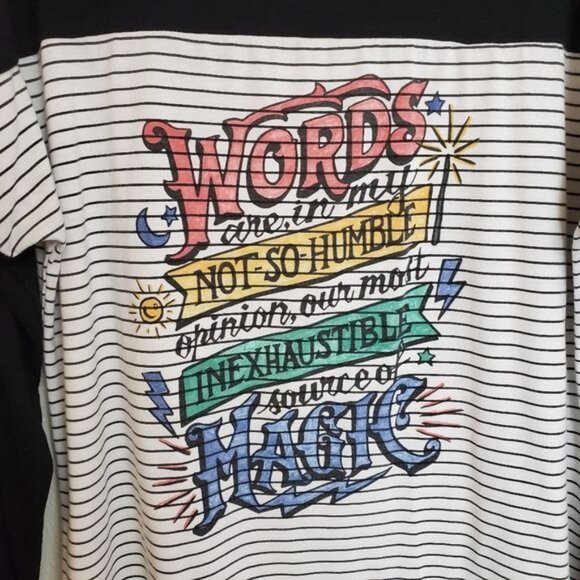 Harry Potter striped Words Magic raglan tee - Picture 4 of 10